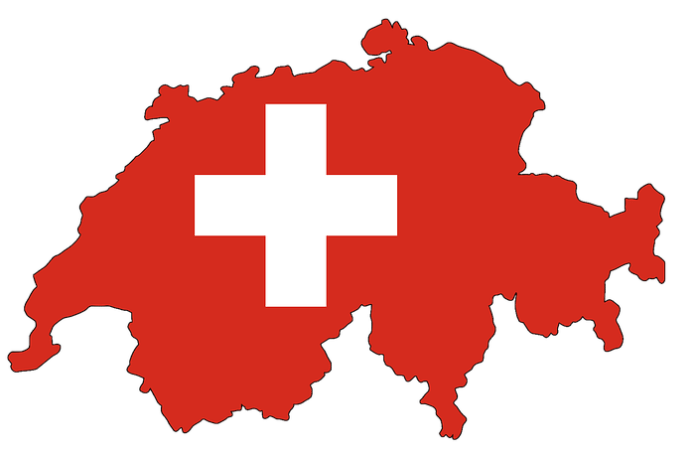 Schweiz Landkarte