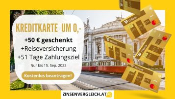 TF Bank Österreich Kreditkarte mit Neukunden-Bonus von 50 € bis 15. September 2022
