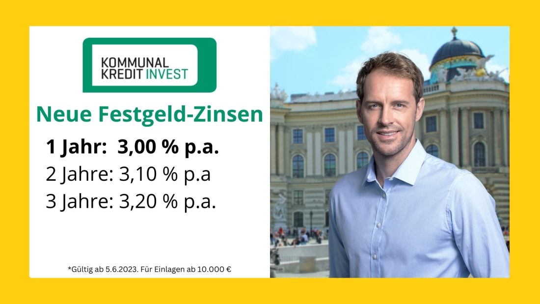 Kommunalkredit Invest Austria - Bestes Festgeld für Österreich - Juni 2023