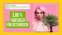 VR Bank Niederbayern Oberpfalz Tagesgeld für Österreich