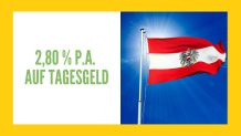 2,80 Prozent Tagesgeld Zinsen Österreich August 2023